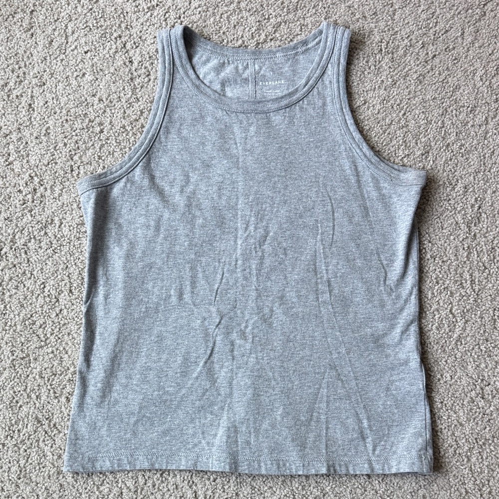 Everlane The Tank in Essential Cotton Gray Women’s Size S